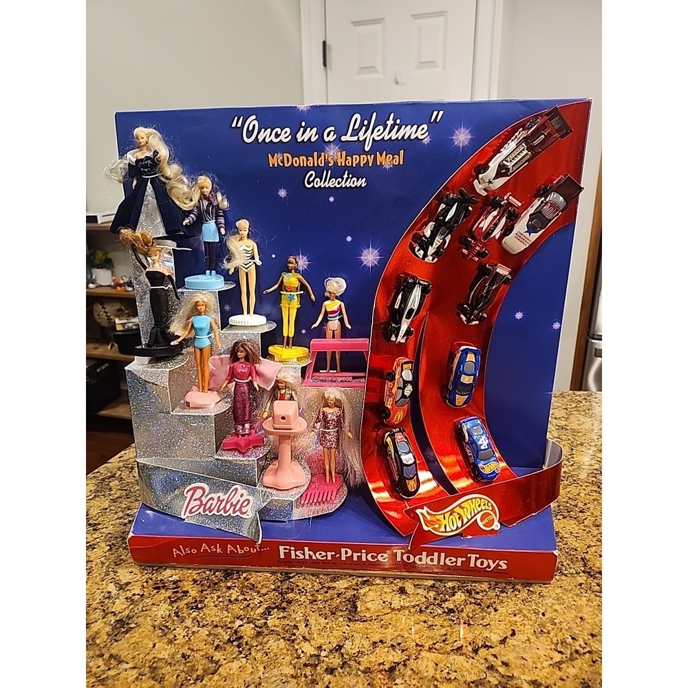 Hotwheels McDonalds Happy Meal Toy Display Once In A Life Time Barbie Mattel - Picture 1 of 6
